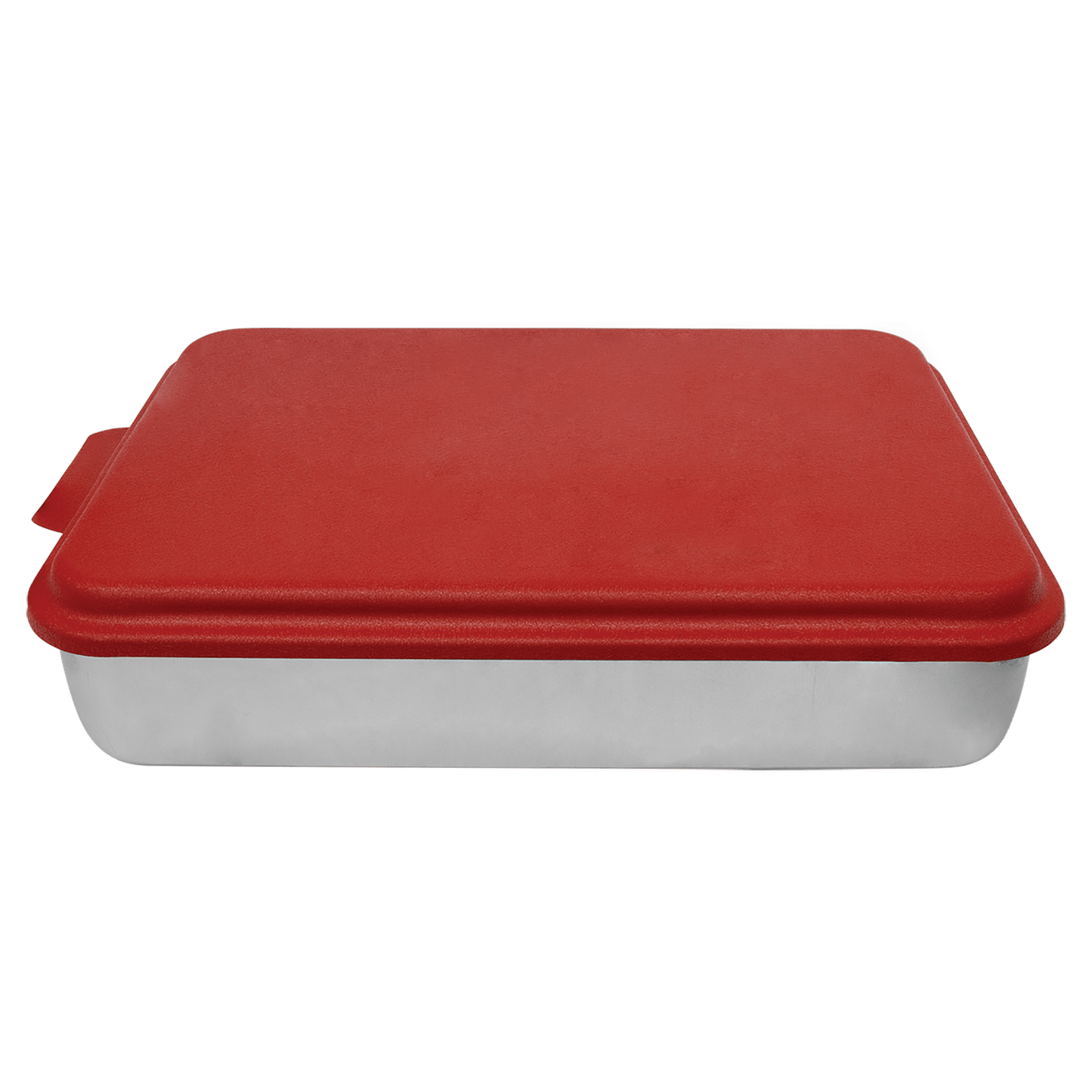 9" x 13" Aluminum Cake Pan with Red Lid