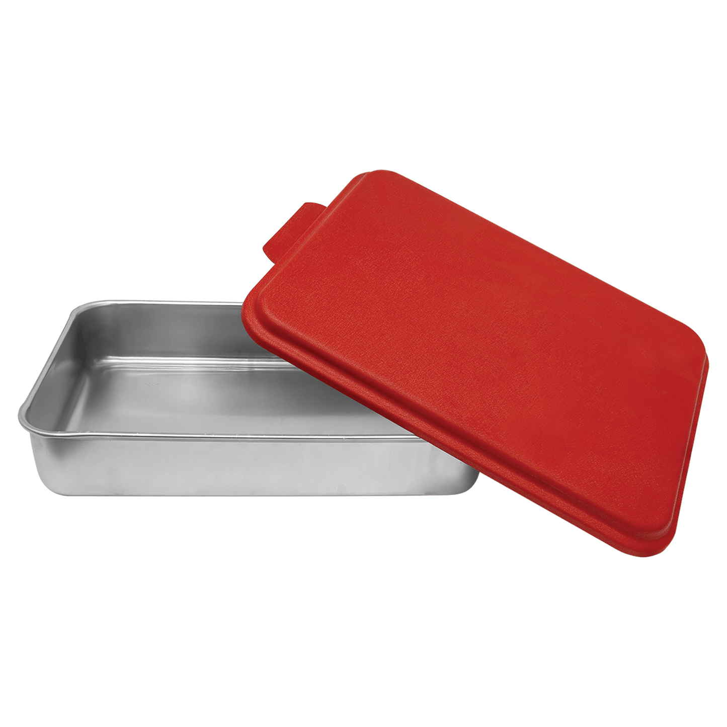 9" x 13" Aluminum Cake Pan with Red Lid