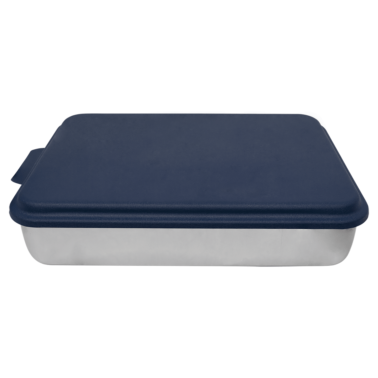 9" x 13" Aluminum Cake Pan with Navy Blue Lid