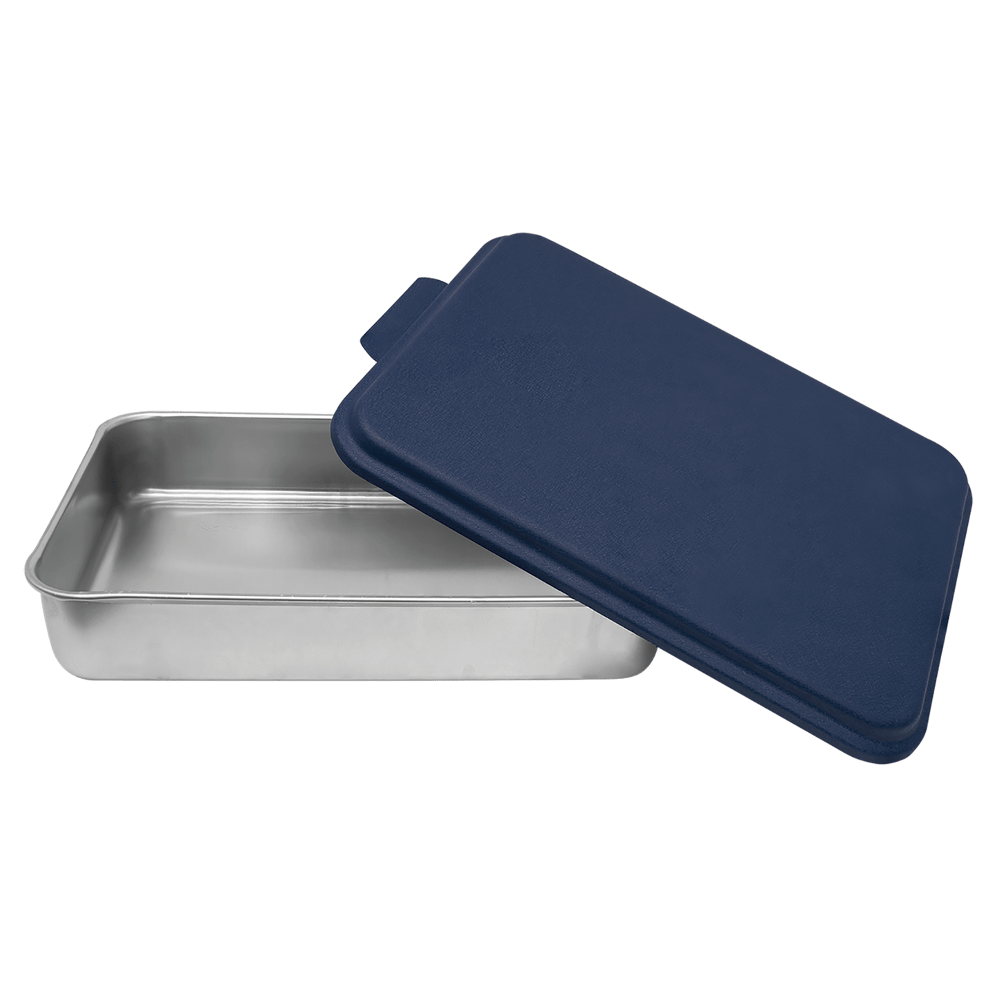 9" x 13" Aluminum Cake Pan with Navy Blue Lid