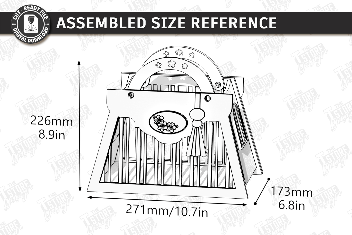 Flowers Baskets Laser Cut