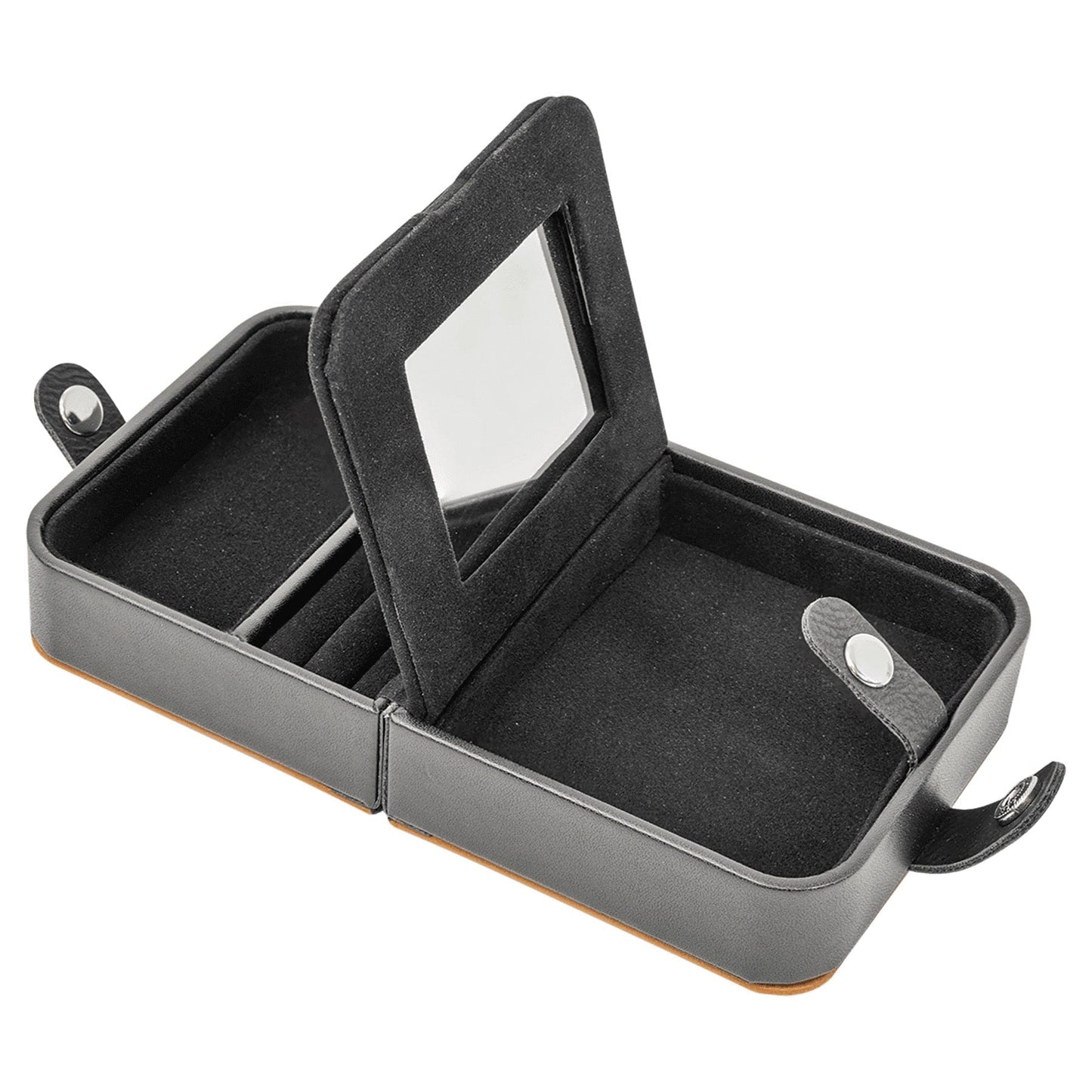 Dark Brown Large Leatherette Jewelry Box