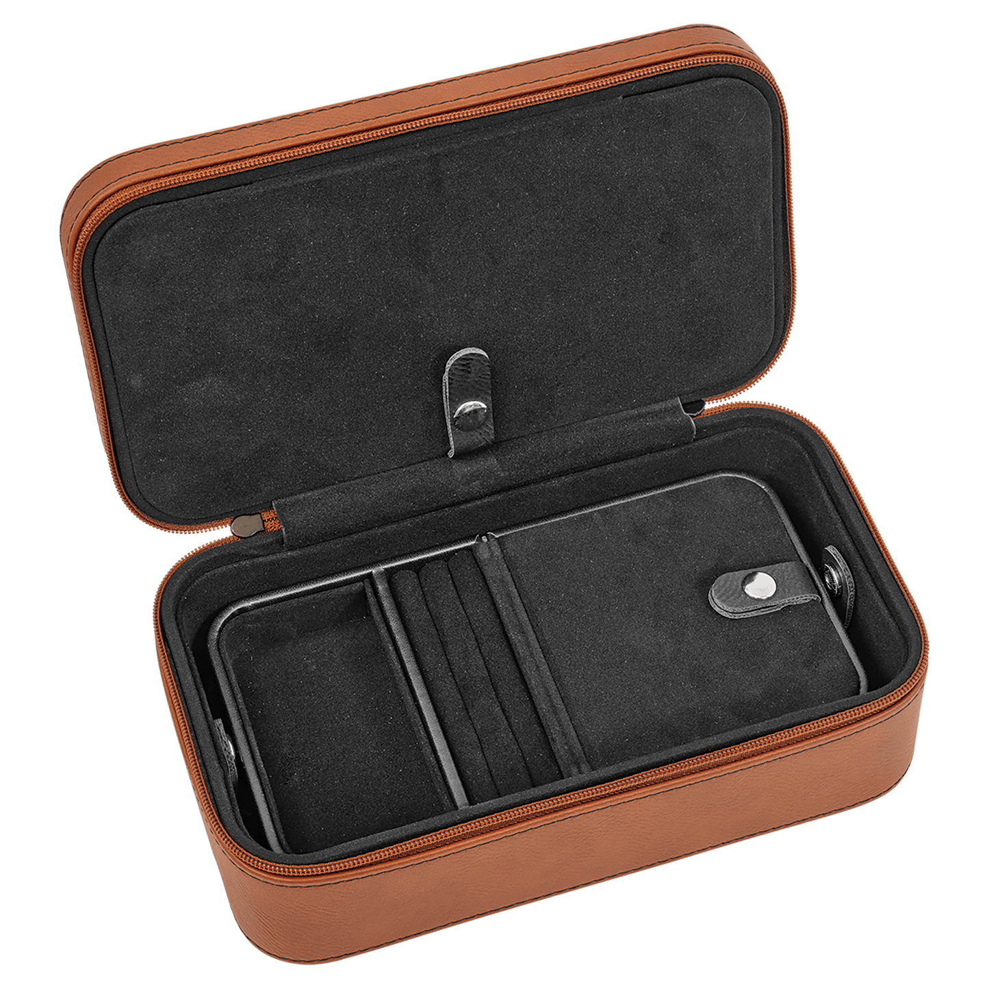 7 1/2" X 4 1/2" Rawhide Laserable Leatherette Jewelry Box