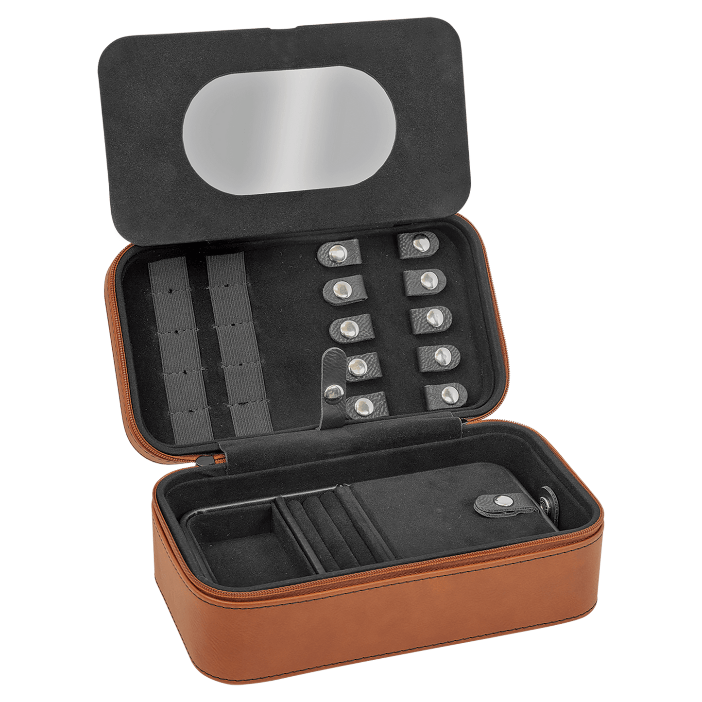 7 1/2" X 4 1/2" Rawhide Laserable Leatherette Jewelry Box