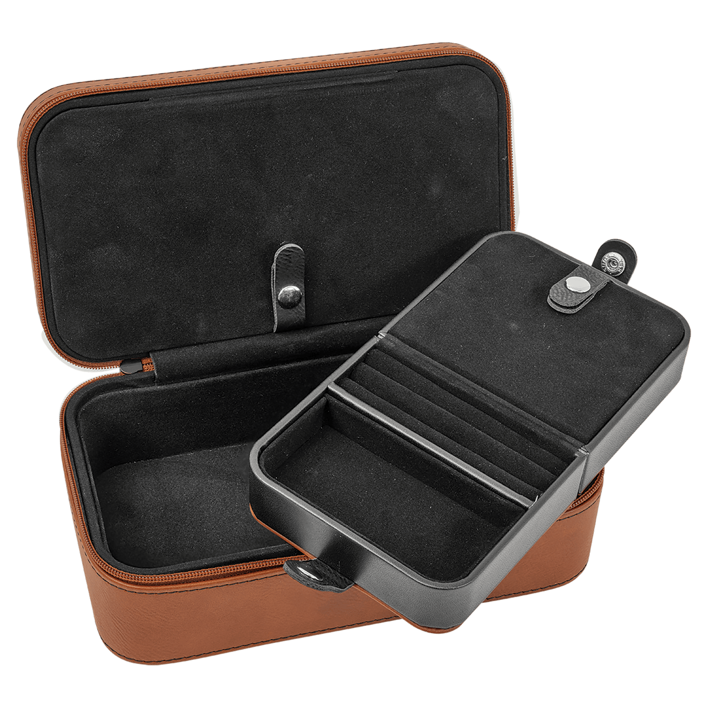 7 1/2" X 4 1/2" Rawhide Laserable Leatherette Jewelry Box