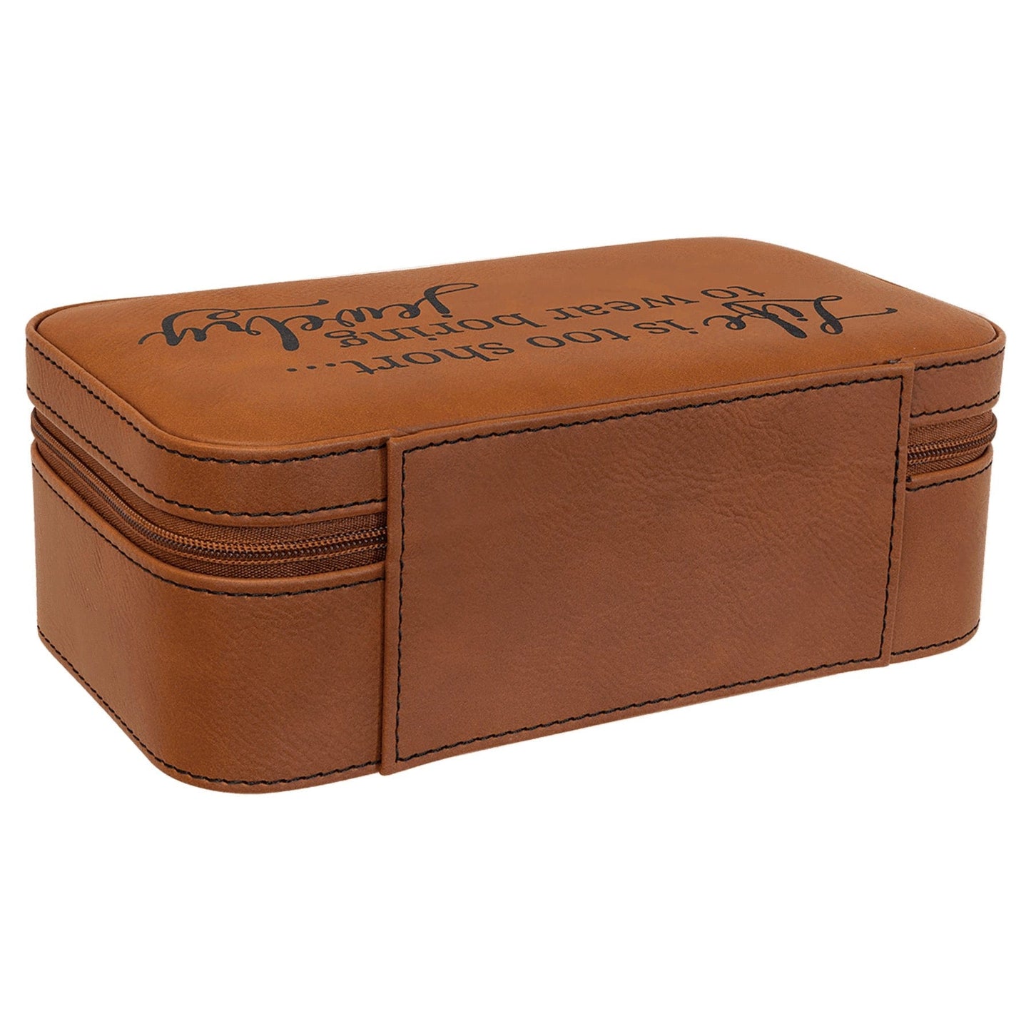 Rawhide Large Leatherette Jewelry Box