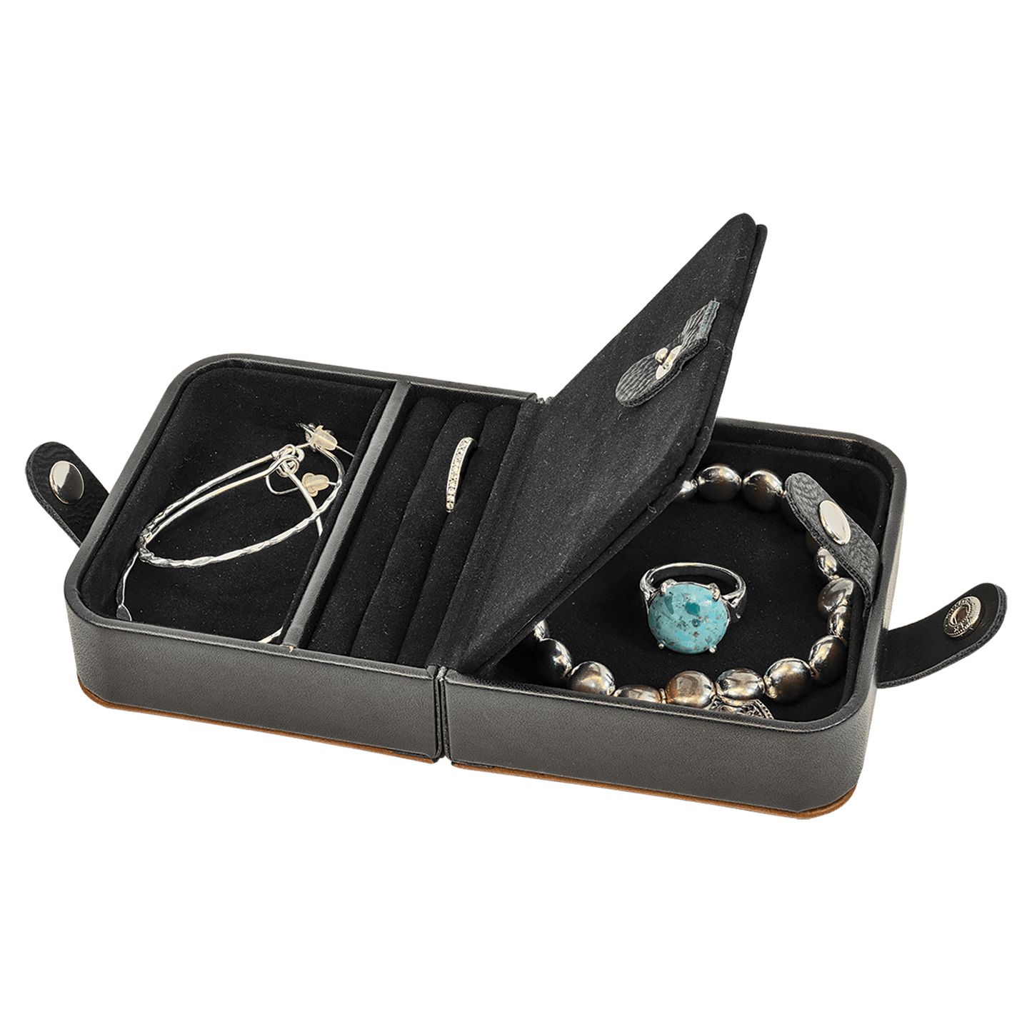 7 1/2" X 4 1/2" Rawhide Laserable Leatherette Jewelry Box