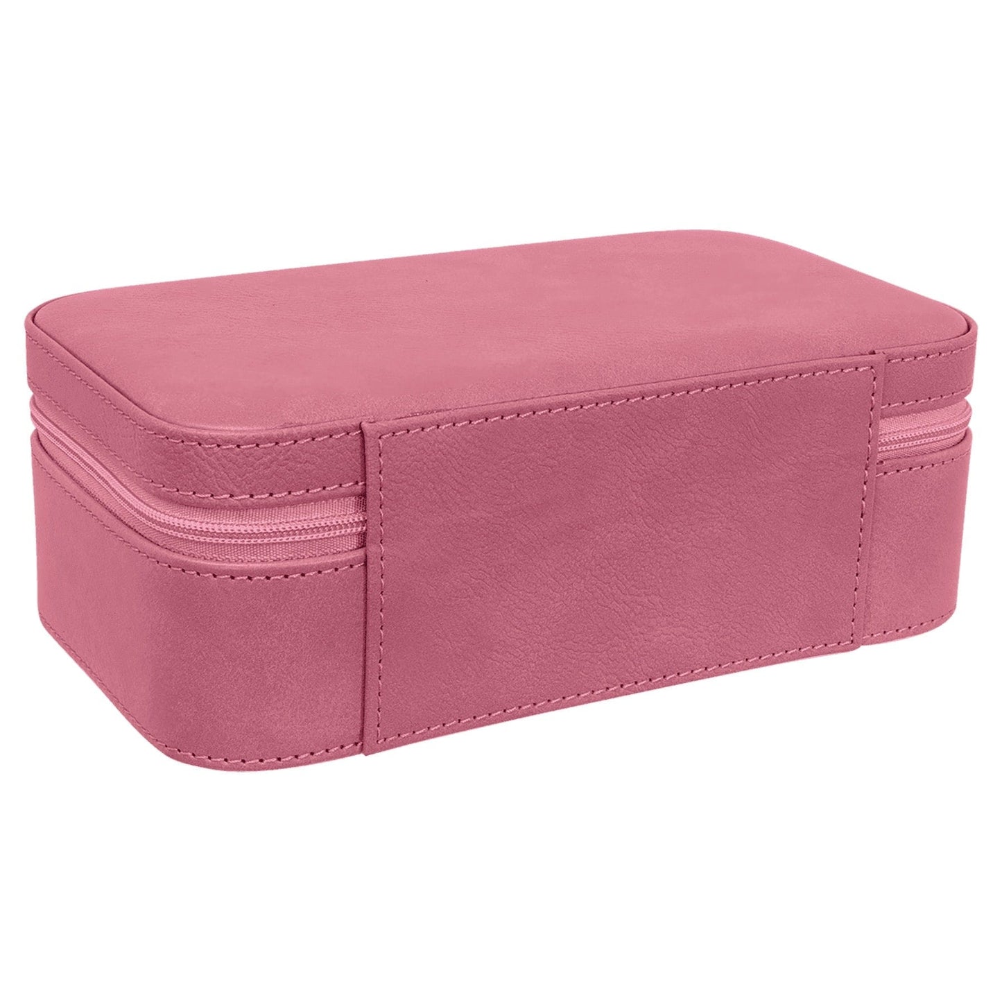 Pink Large Leatherette Jewelry Box