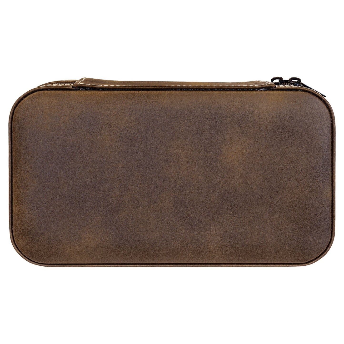 Rustic/Silver Large Leatherette Jewelry Box
