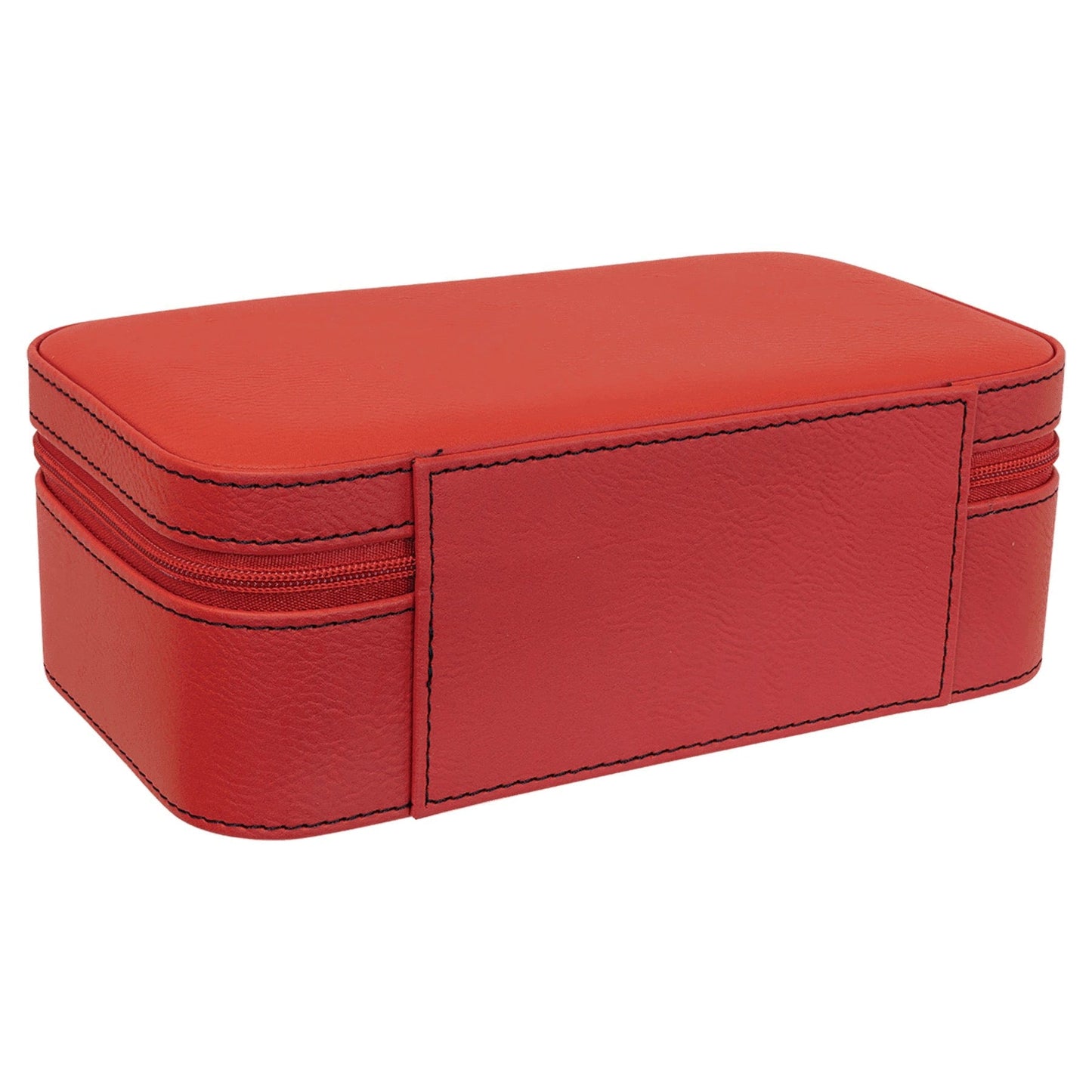 Red Large Leatherette Jewelry Box