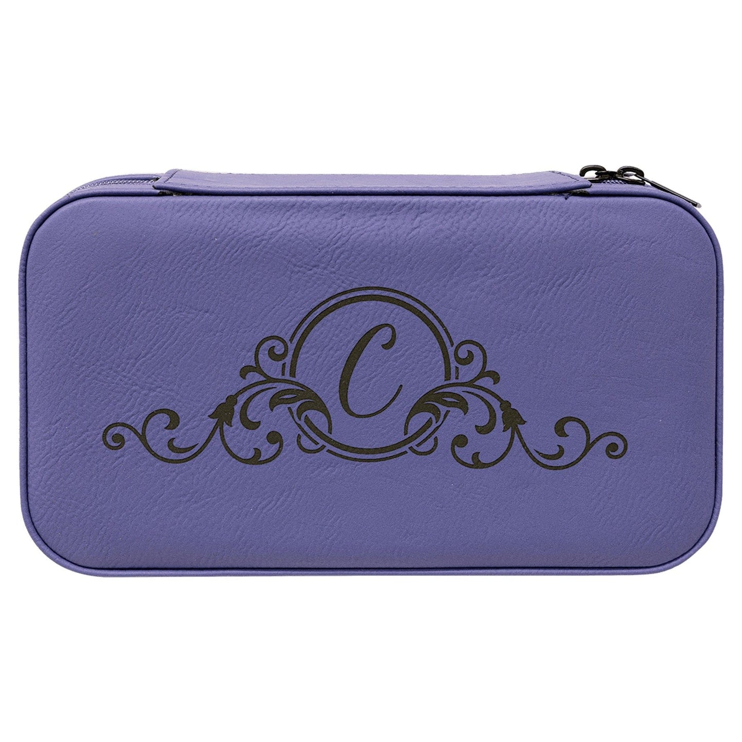 Purple Large Leatherette Jewelry Box