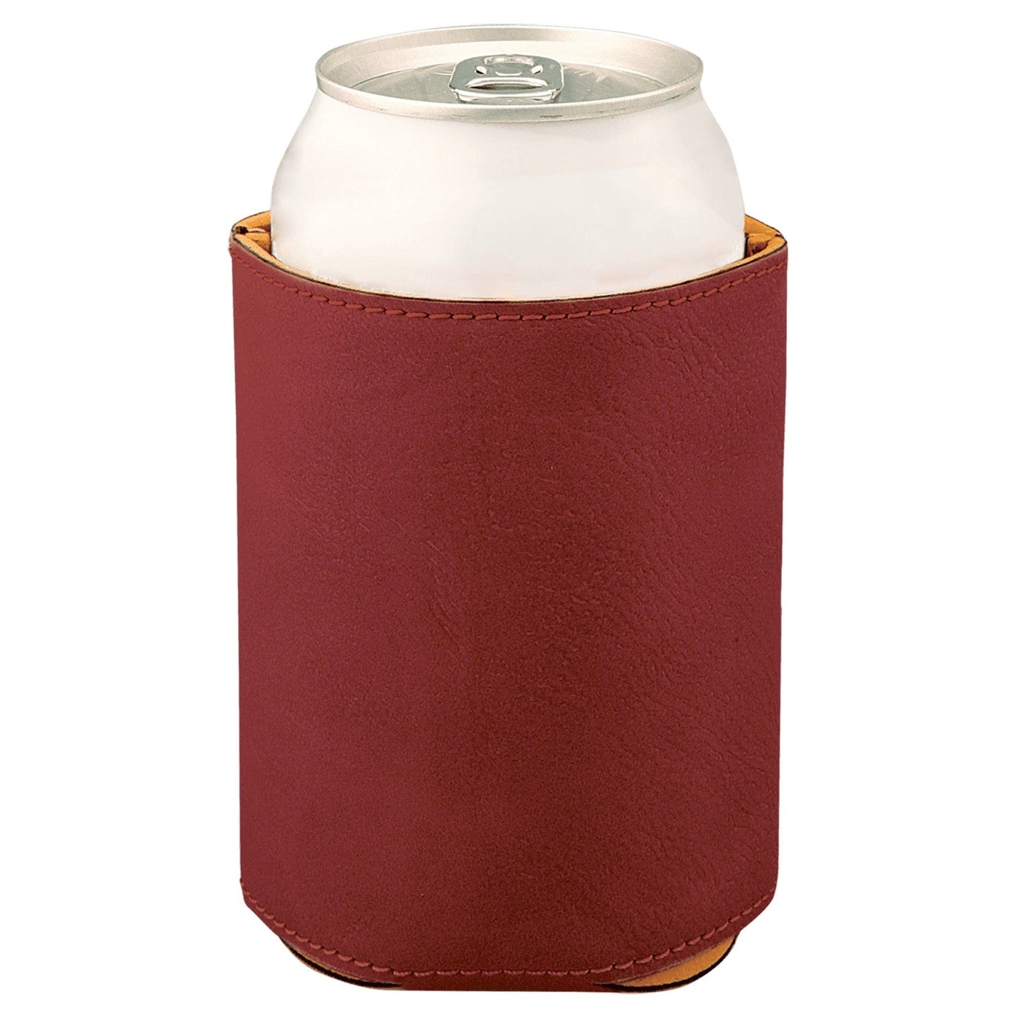 3 3/4" Rose Laserable Leatherette Beverage Holder
