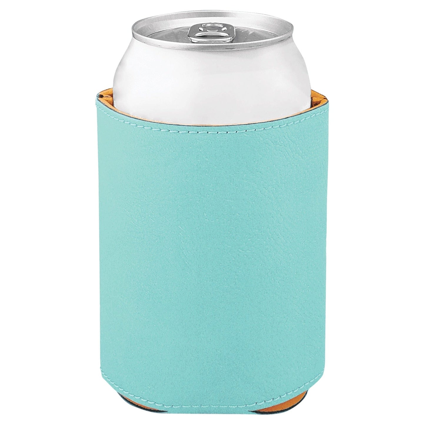 3 3/4" Teal Laserable Leatherette Beverage Holder