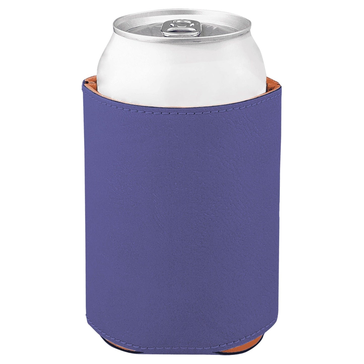3 3/4" Purple Laserable Leatherette Beverage Holder