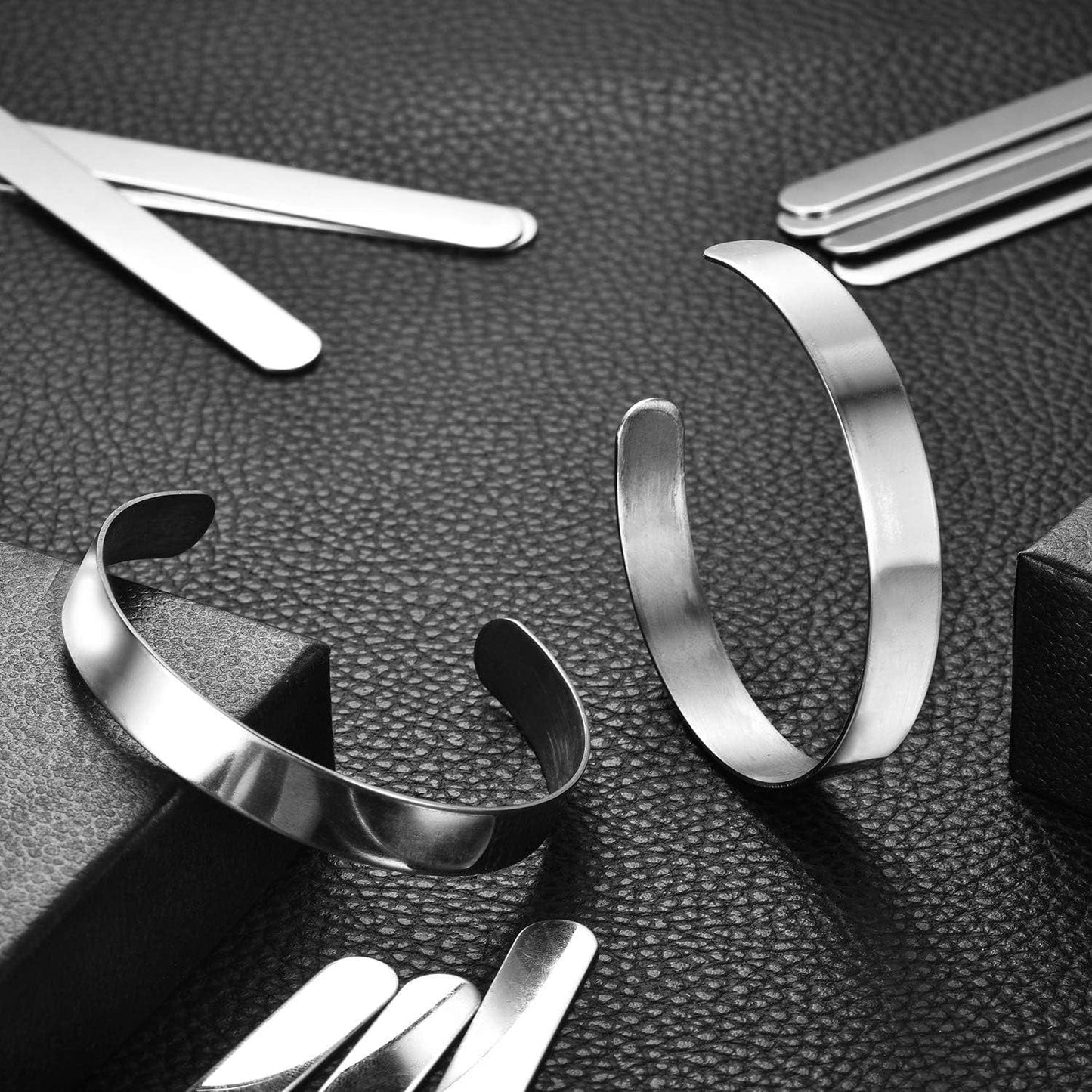 Custom Engraved Stainless Steel Cuff Bracelet – Personalized Minimalist Style