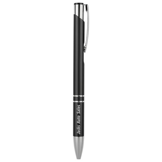 Custom Engraved Silver Trim Ballpoint Pen | Personalized Gift