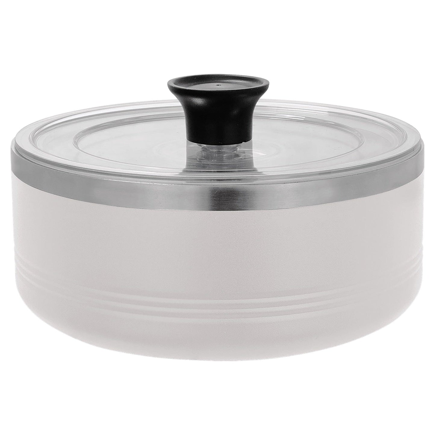 LSB202 - Polar Camel White 1 1/4 Quart Serving Bowl with Lid