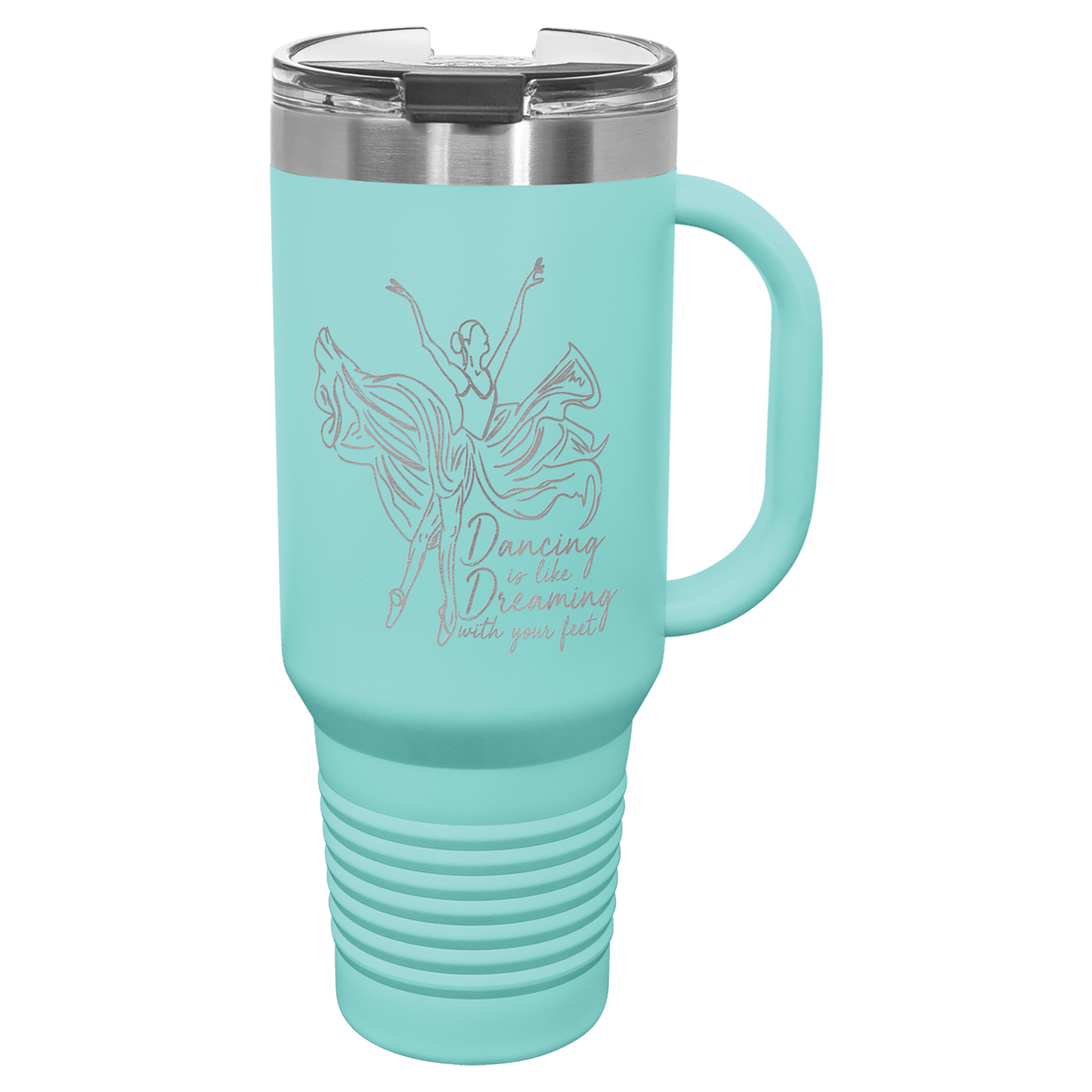 40 oz Polar Camel Travel Mug with Handle and Straw – Personalized Stainless Steel