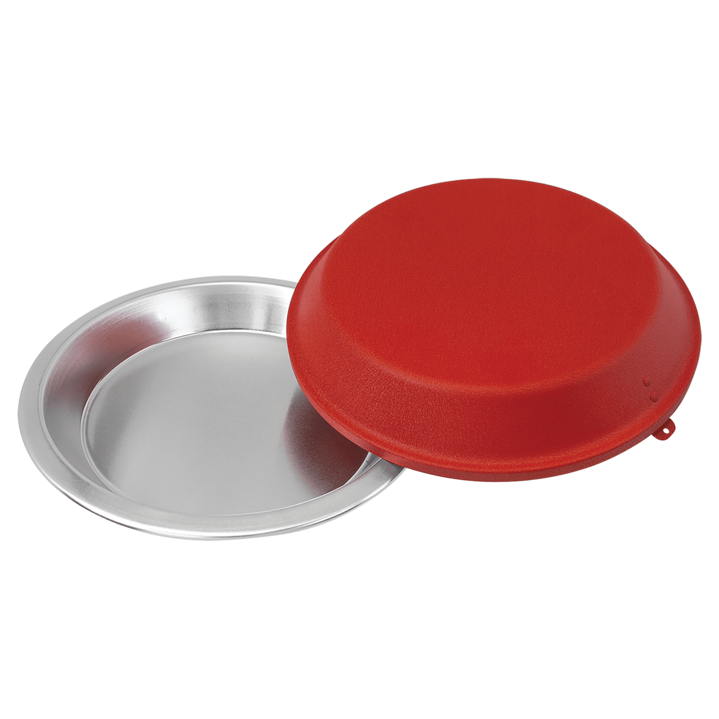 9" Aluminum Pie Pan with Red Lid
