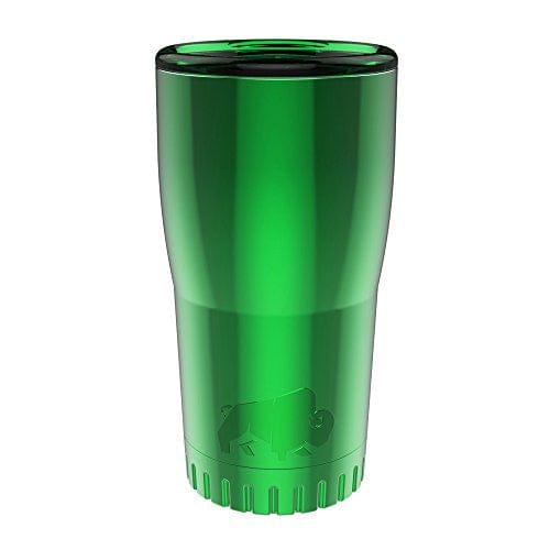 Silver Buffalo Stainless Steel Insulated Tumbler, 20 oz., Green