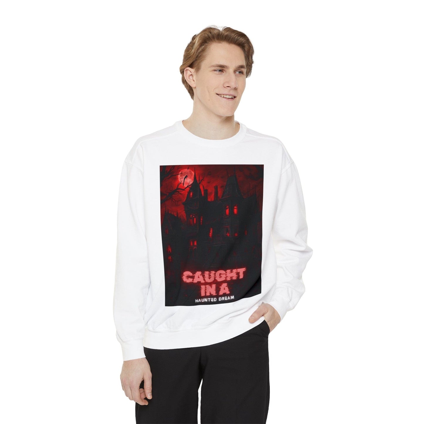 Haunted Dream Unisex Garment-Dyed Sweatshirt