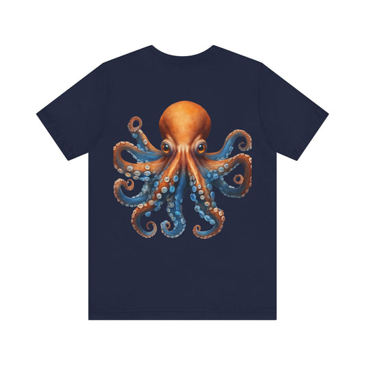 Orange Octopus Unisex Jersey Short Sleeve Tee