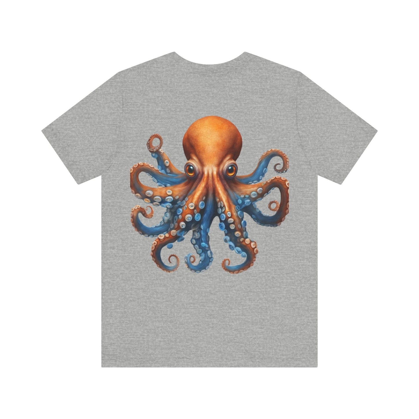 Orange Octopus Unisex Jersey Short Sleeve Tee