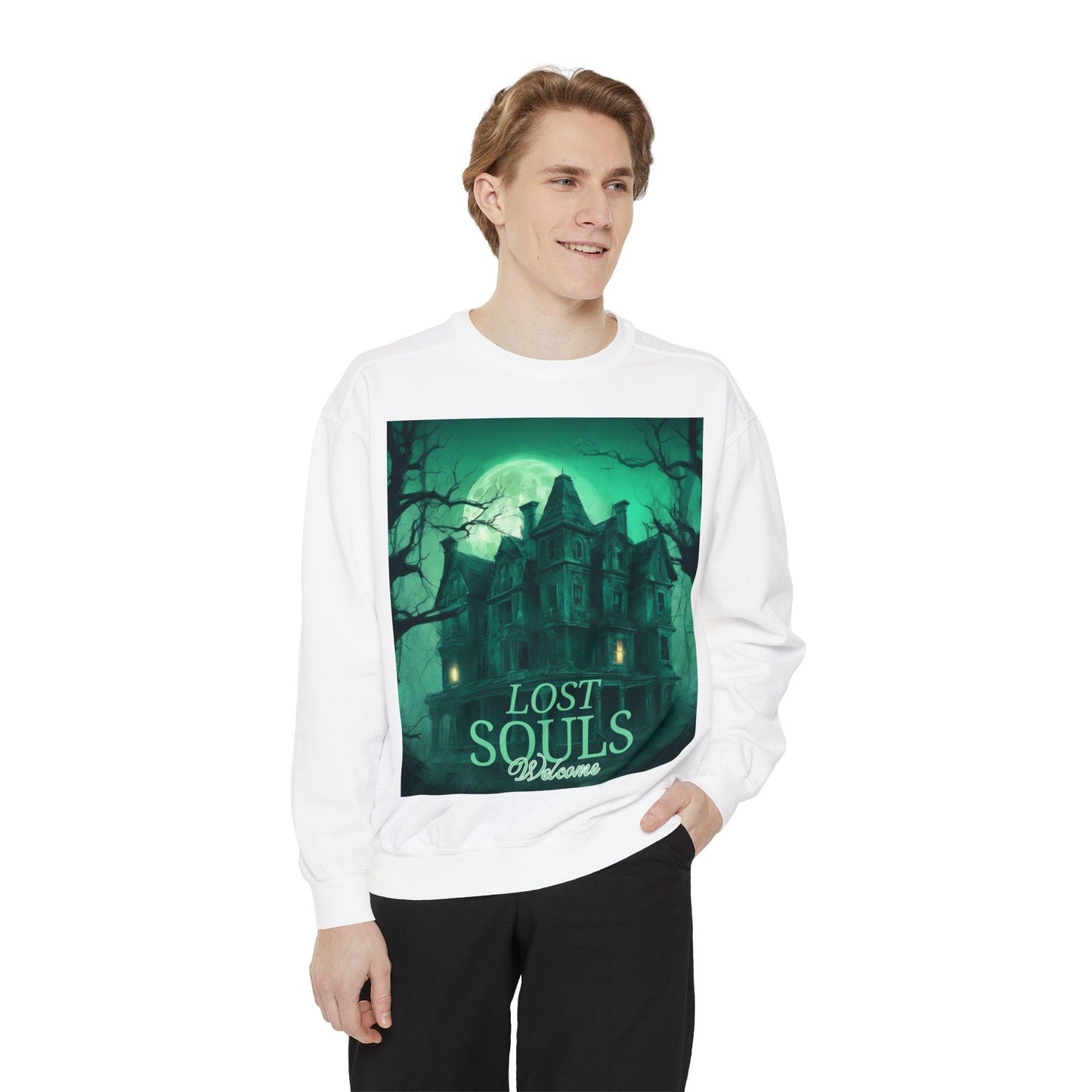 Lost Souls Welcome Unisex Garment-Dyed Sweatshirt