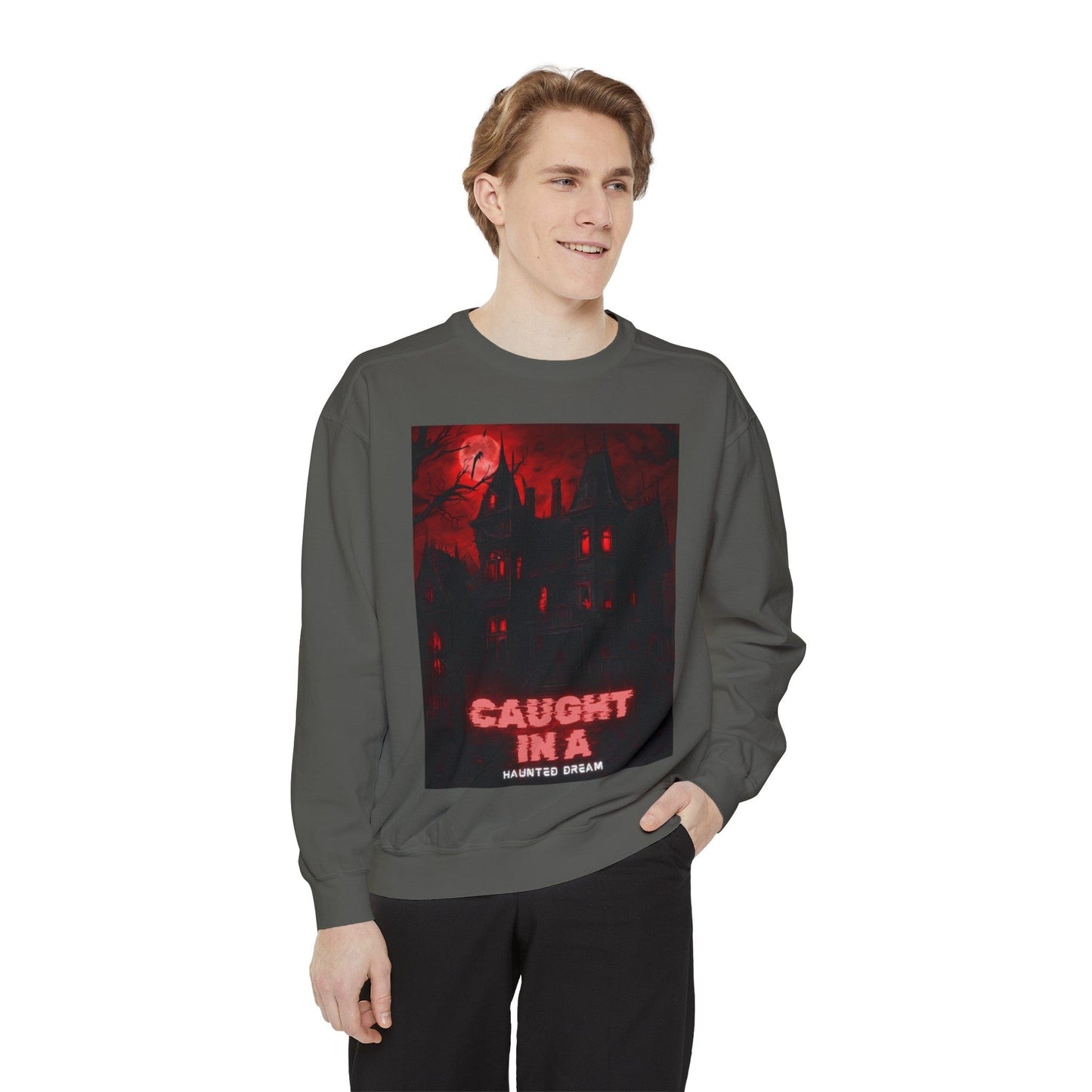 Haunted Dream Unisex Garment-Dyed Sweatshirt