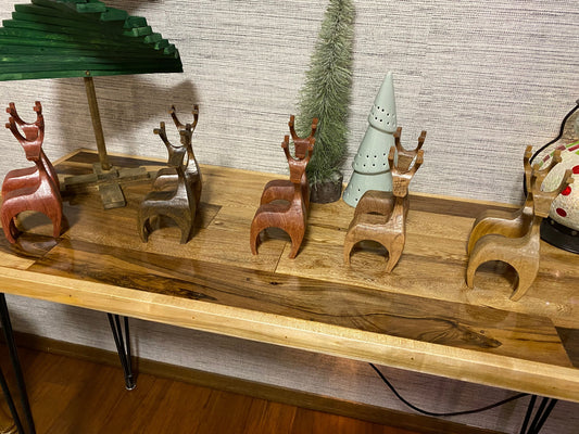 Set of Wooden Reindeer