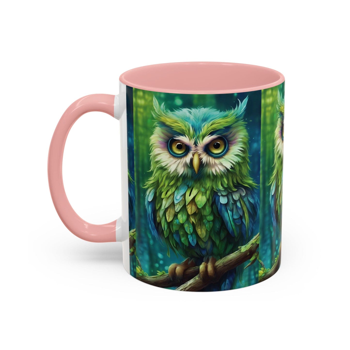 Owl (blue & green) Coffee Mug (11, 15oz)