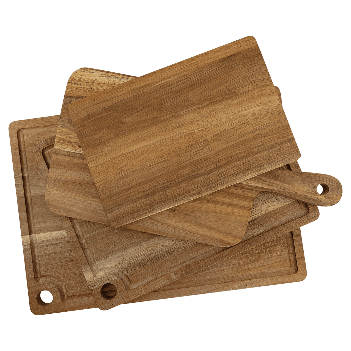 Personalized Acacia Wood Cutting Board | Custom Laser Engraved | 13¾" x 9¾"