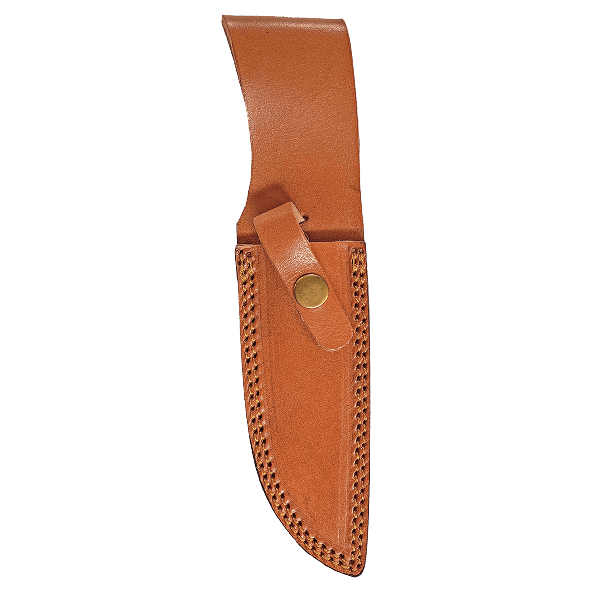 Bison River 9 1/2" Fixed Blade Wood Knife with Damascus Steel Blade