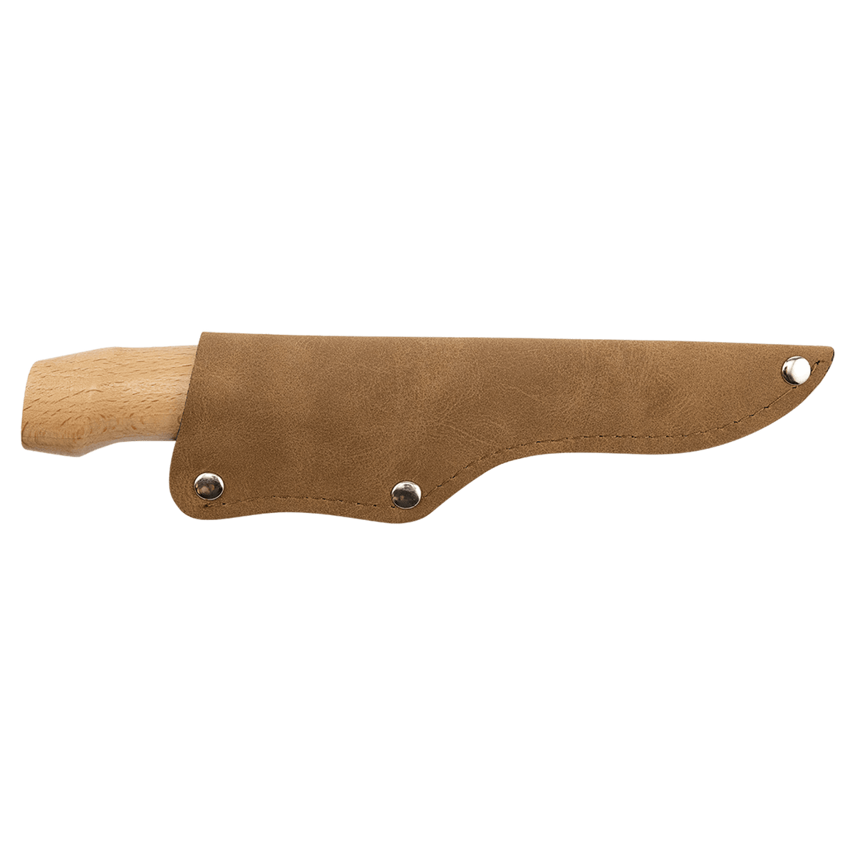 Bison River 4" Fillet Knife with Wood Handle and Leatherette Sheath
