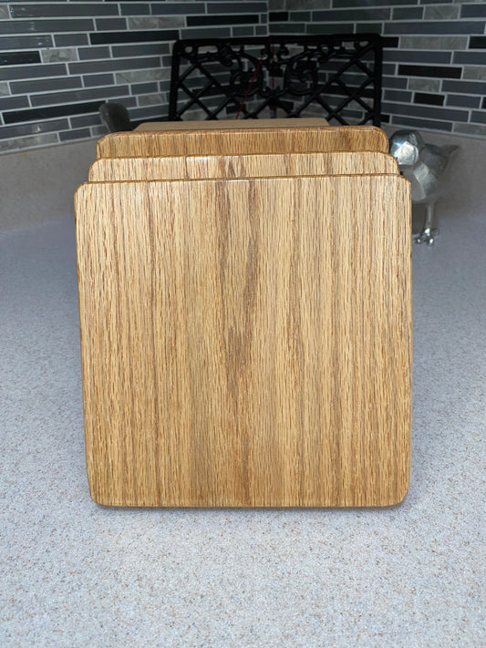 Solid Red Oak Cutting Board 7.25x7.25