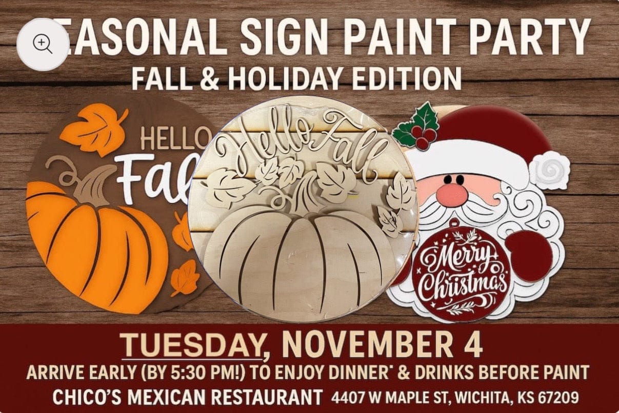 Get Creative This Season at Our Seasonal Sign Paint Party!