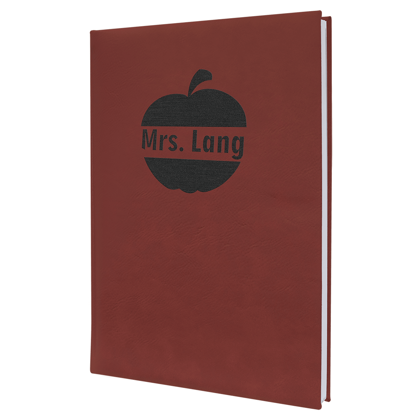 Burnmark Personalized Leatherette Journal | Laser Engraved Gift | Everett June