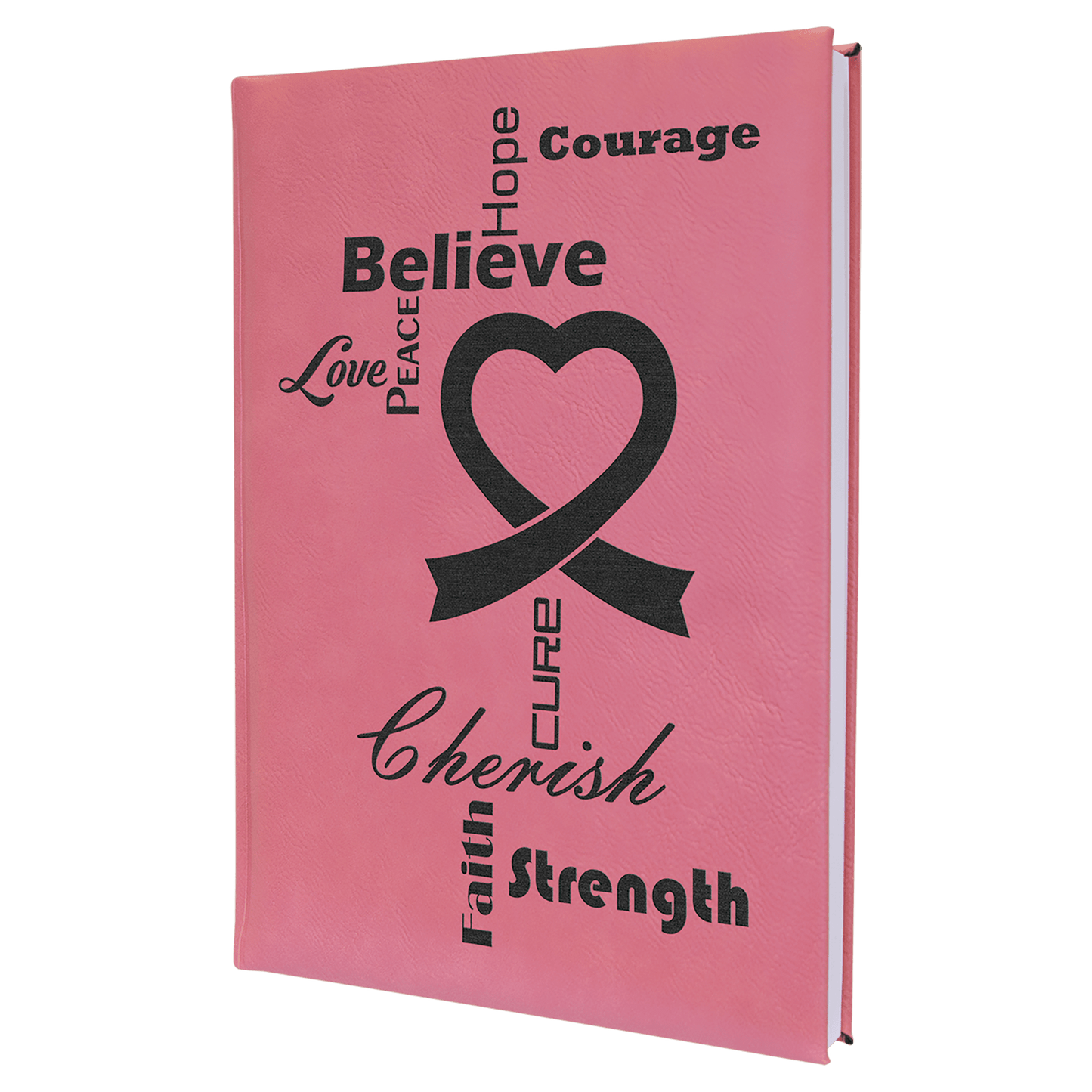 Burnmark Personalized Leatherette Journal | Laser Engraved Gift | Everett June