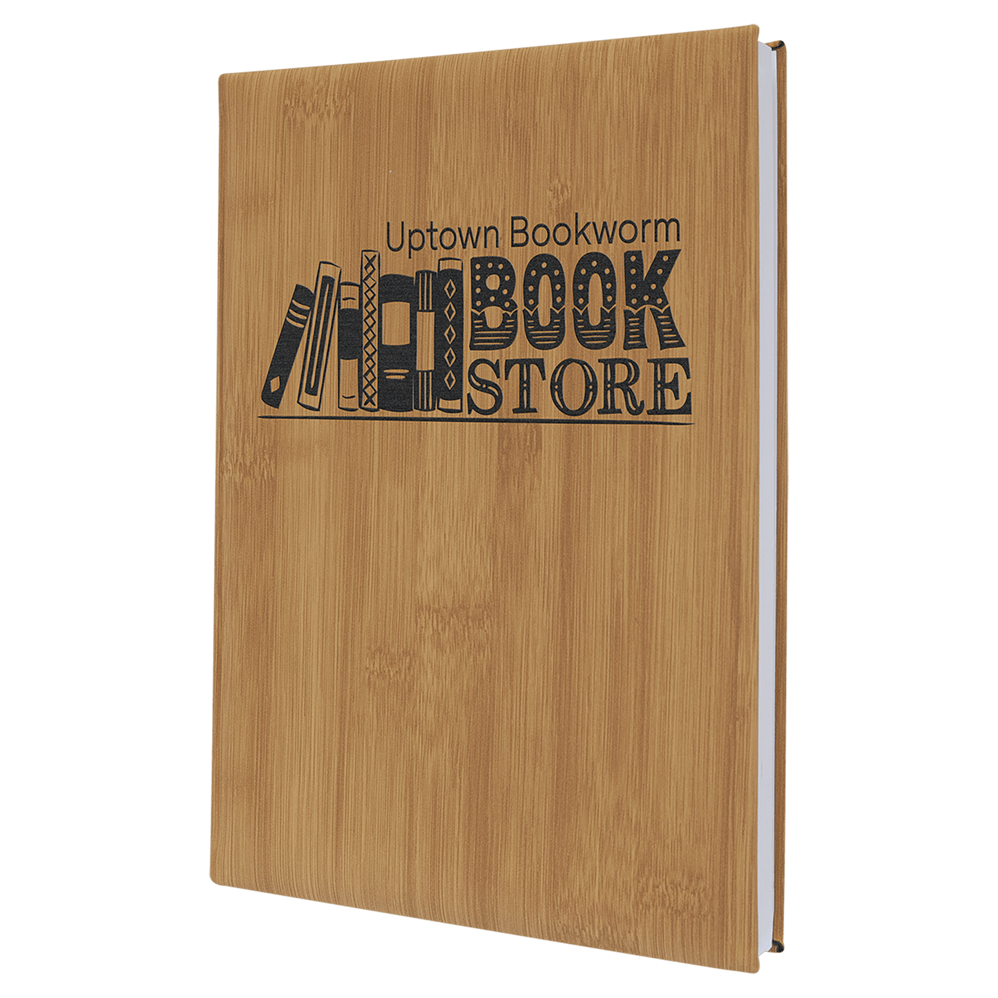 Burnmark Personalized Leatherette Journal | Laser Engraved Gift | Everett June