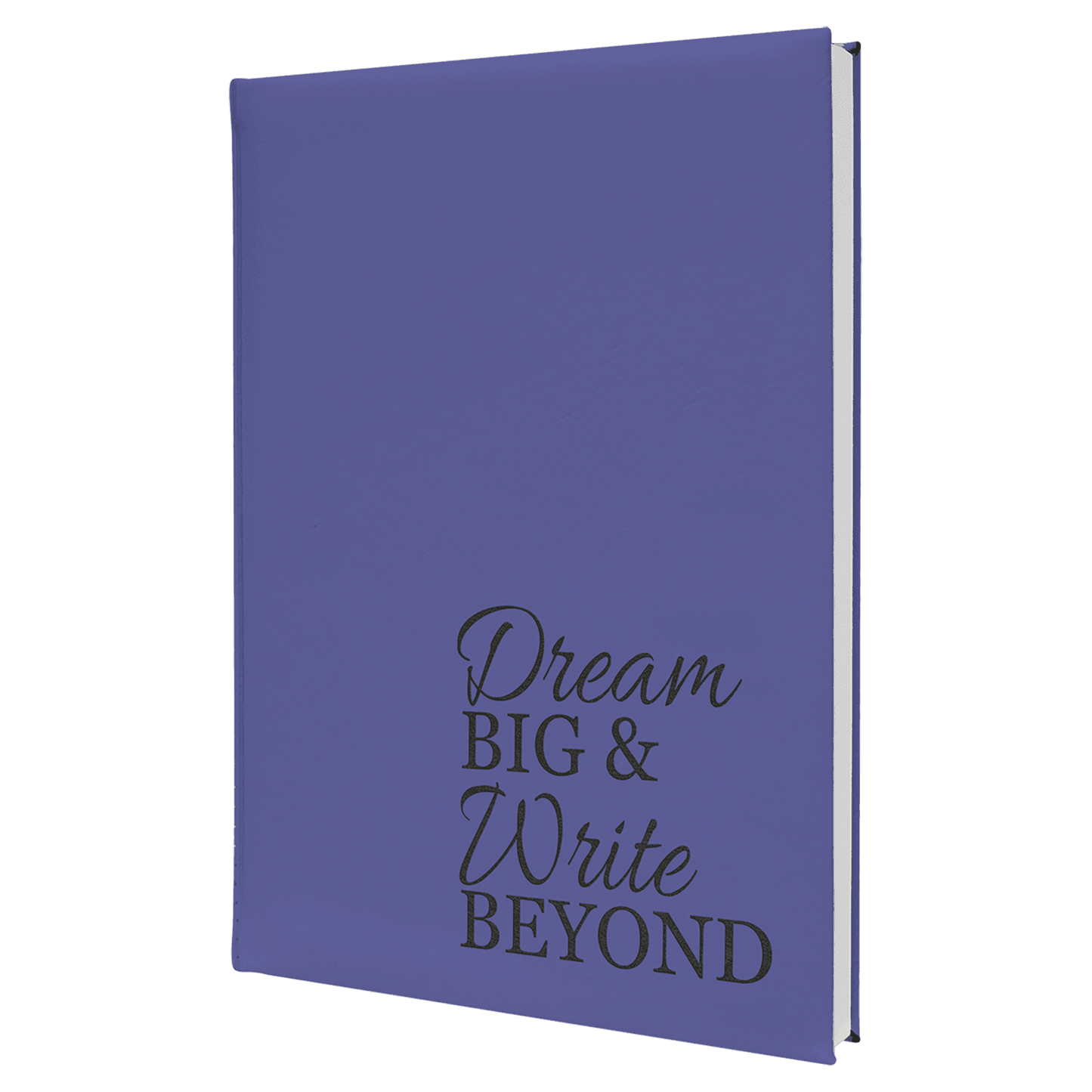 Burnmark Personalized Leatherette Journal | Laser Engraved Gift | Everett June