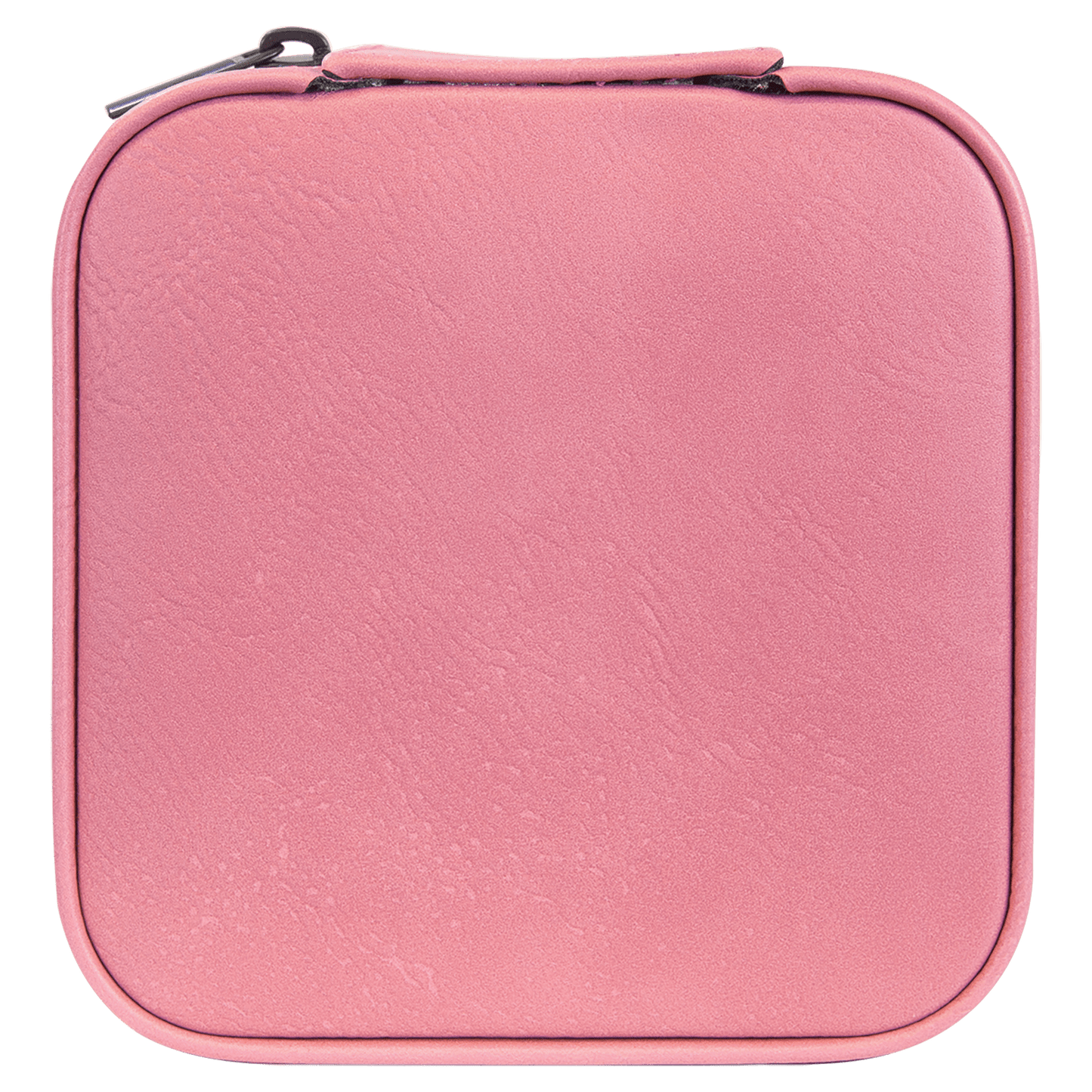 EngraveElite Vegan Leather Travel Jewelry Box - Black, Pink