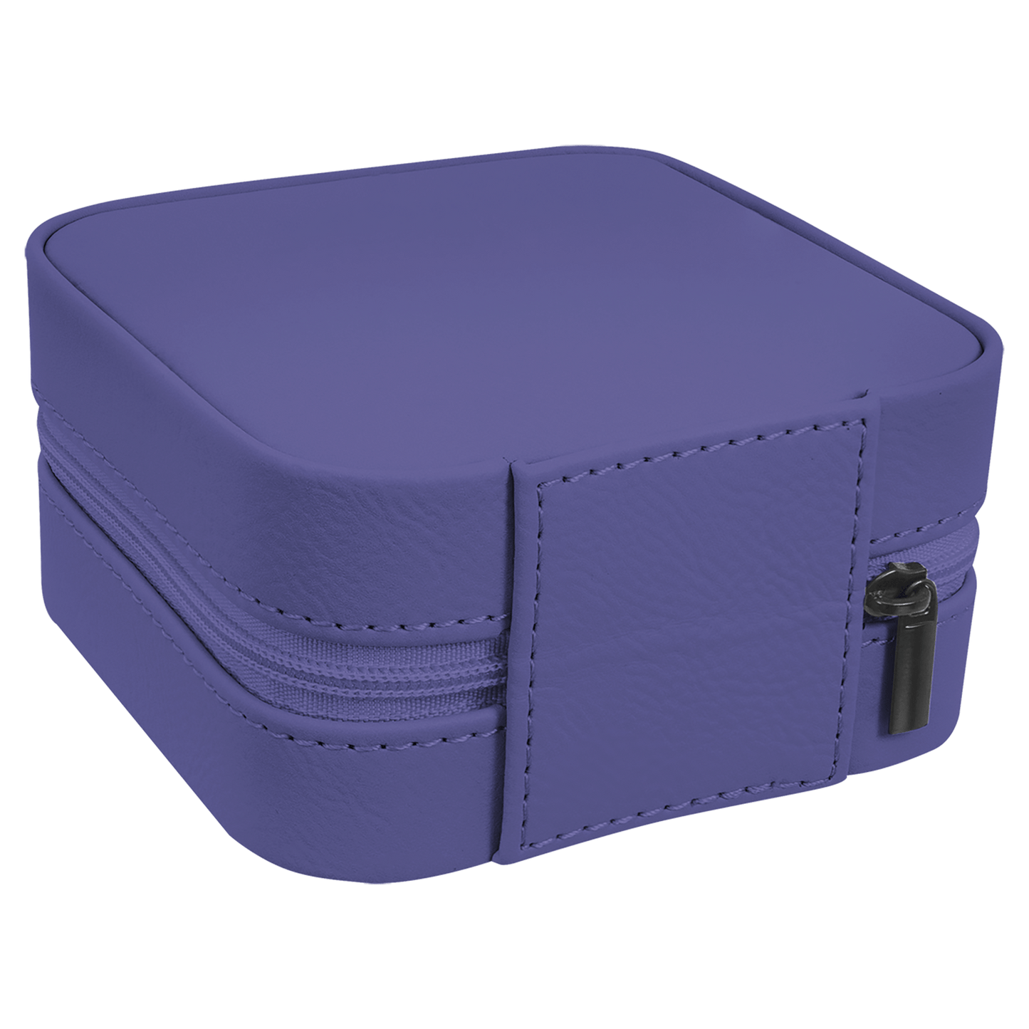 EngraveElite Vegan Leather Travel Jewelry Box - Black, Purple