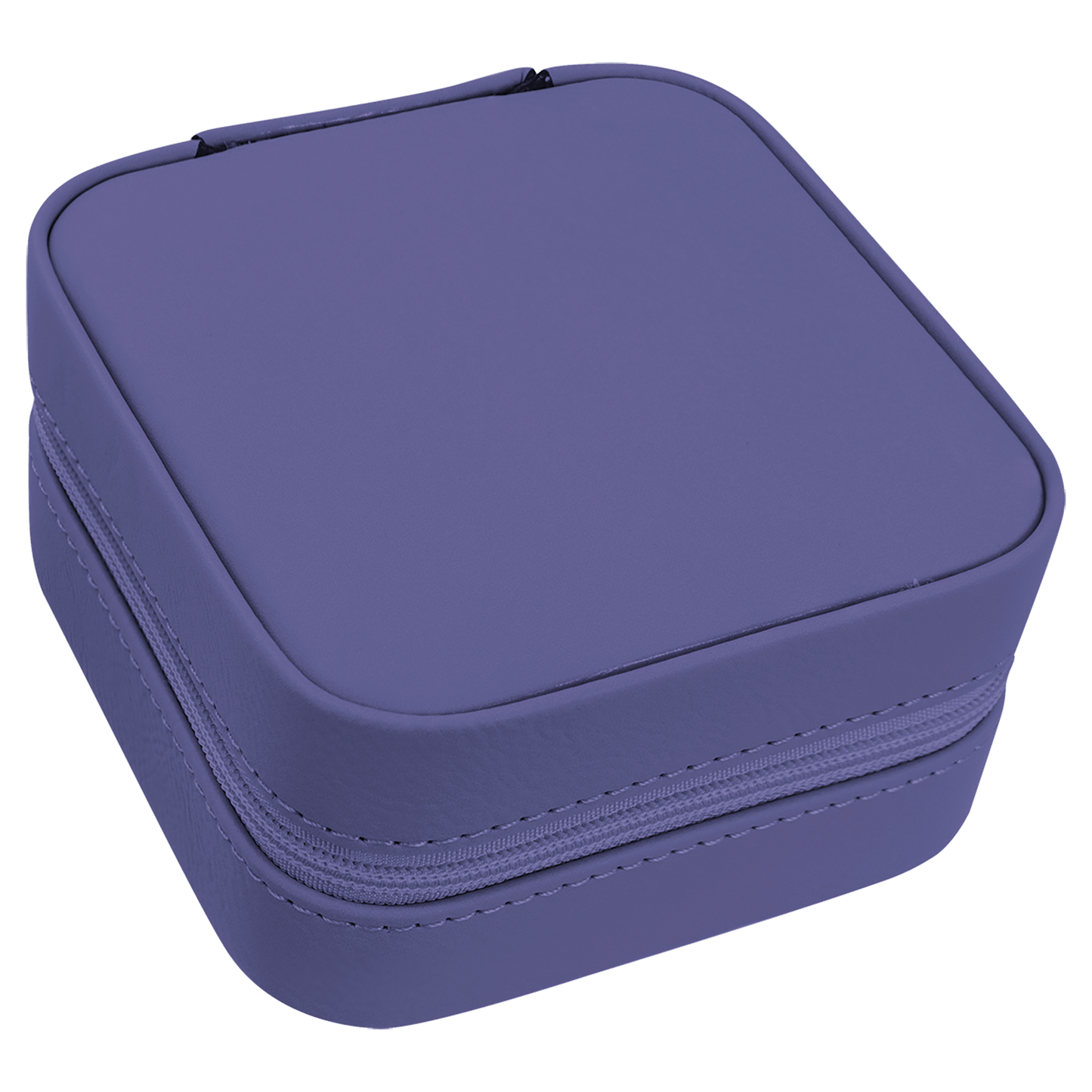 EngraveElite Vegan Leather Travel Jewelry Box - Black, Purple