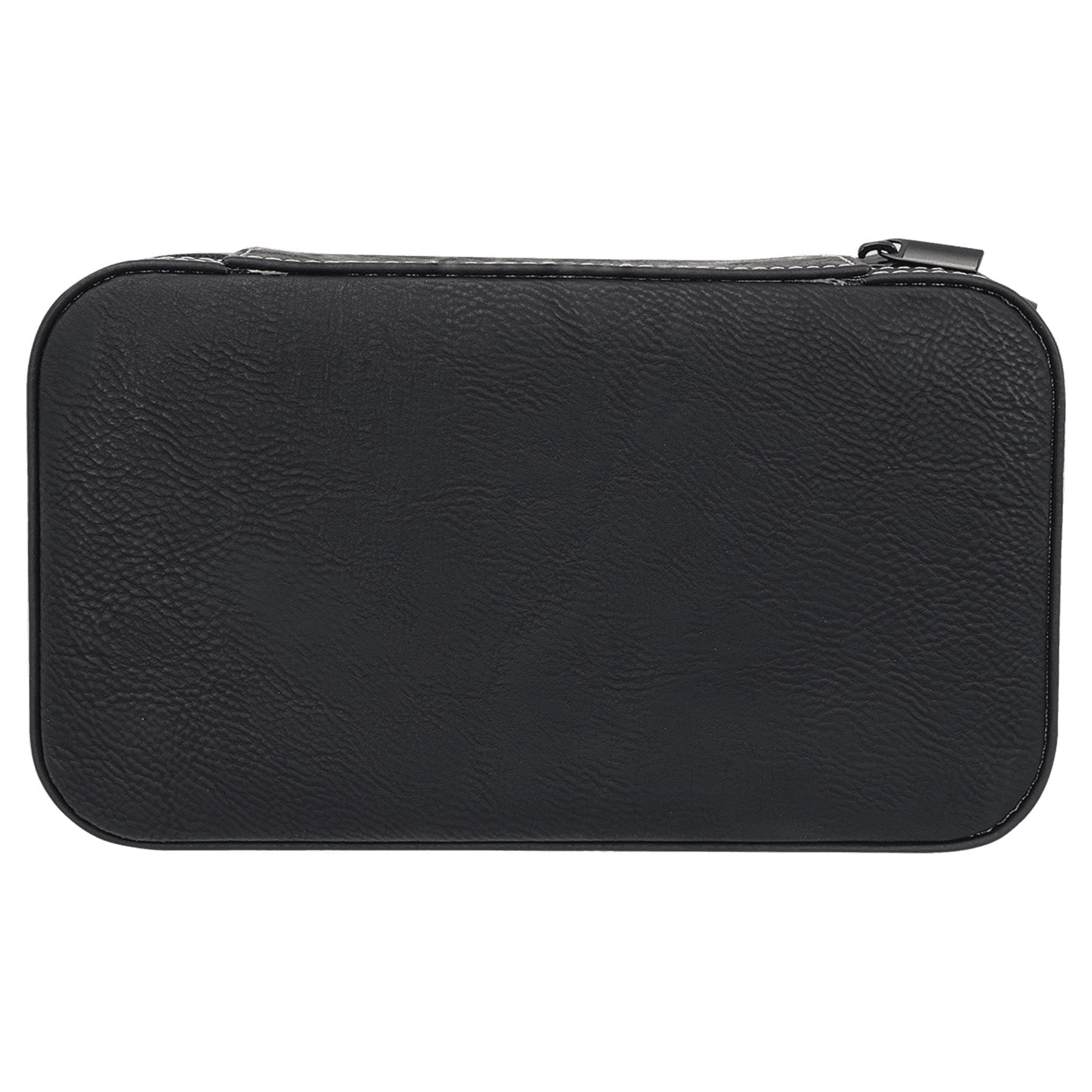 Black/Silver Large Leatherette Jewelry Box