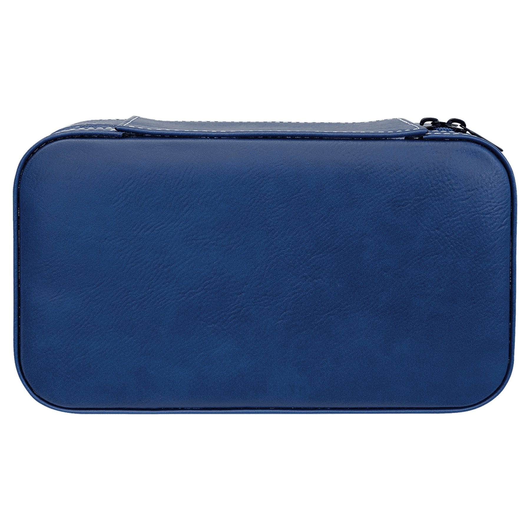 Blue/Silver Large Leatherette Jewelry Box