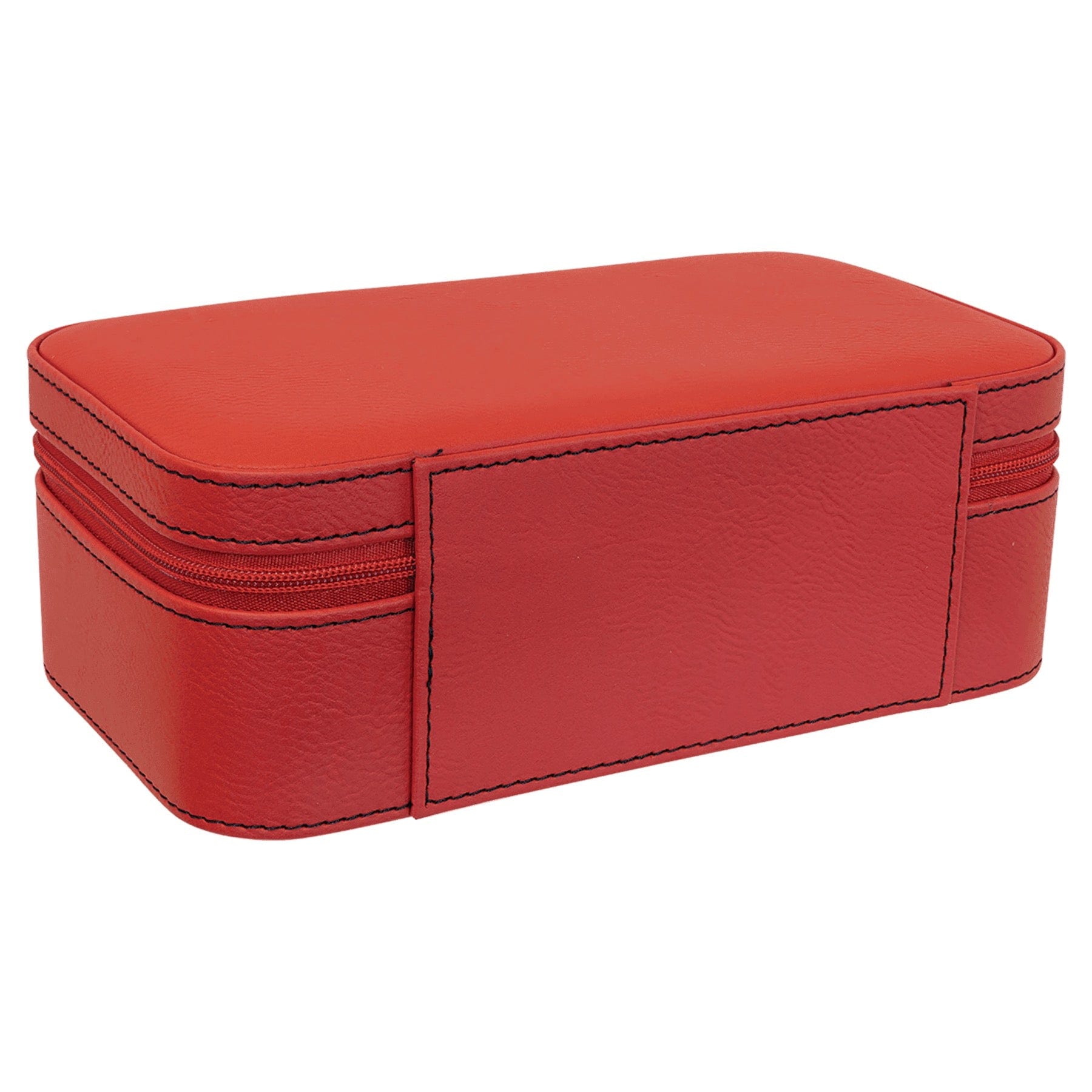 Red Large Leatherette Jewelry Box