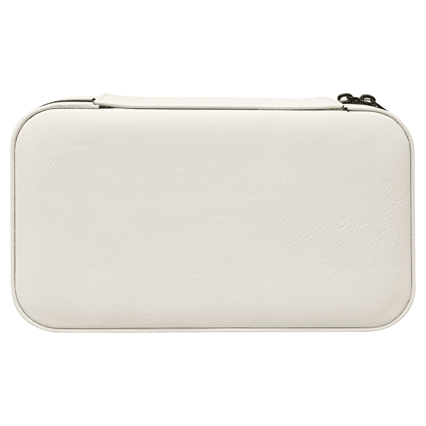 White Large Leatherette Jewelry Box