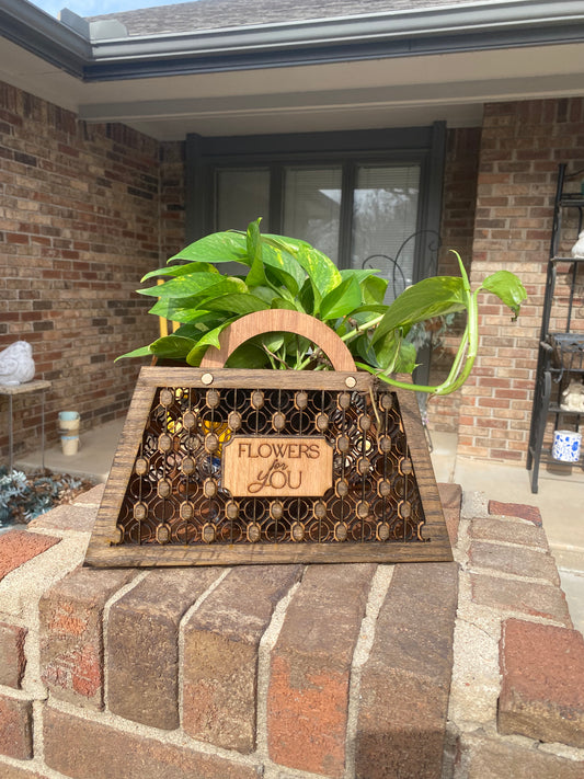 Flowers Baskets Laser Cut