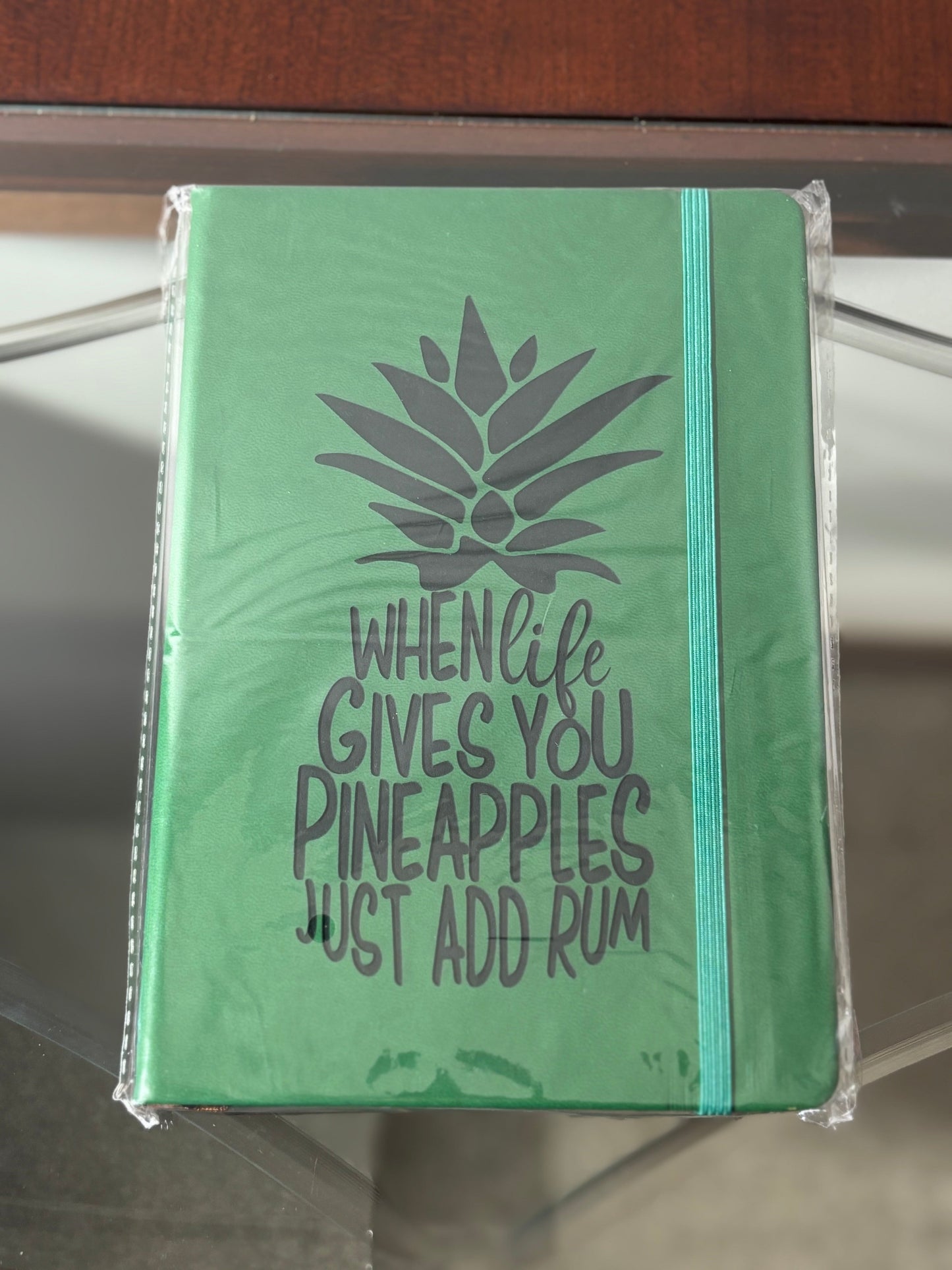 Vibrant A5 Hardcover Lined Journal – Vegan Leather Notebook w/ Elastic & Pocket