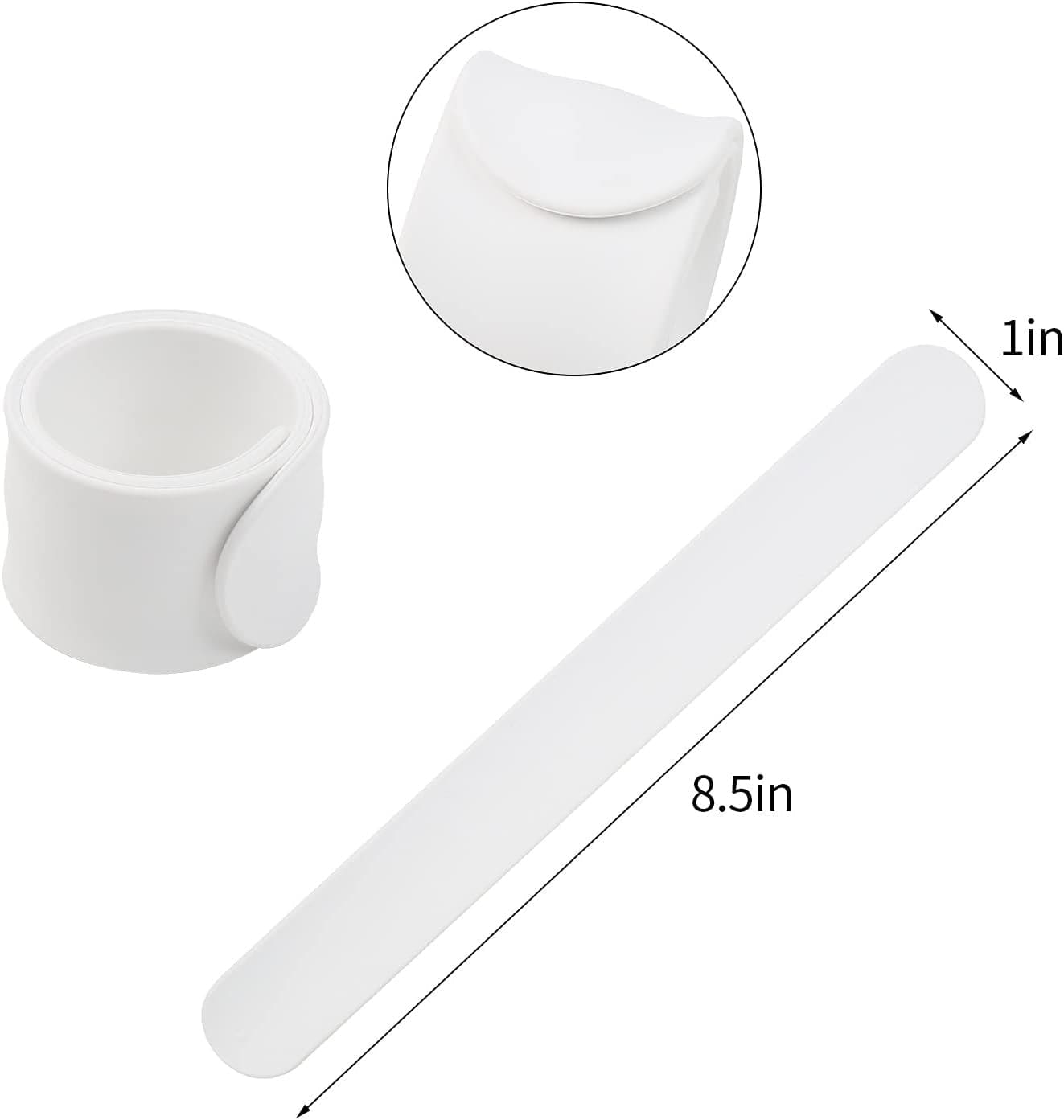 Laser Engraved Silicone Slap Bracelet – Fun Snap Band for Kids, Events & Party Favors
